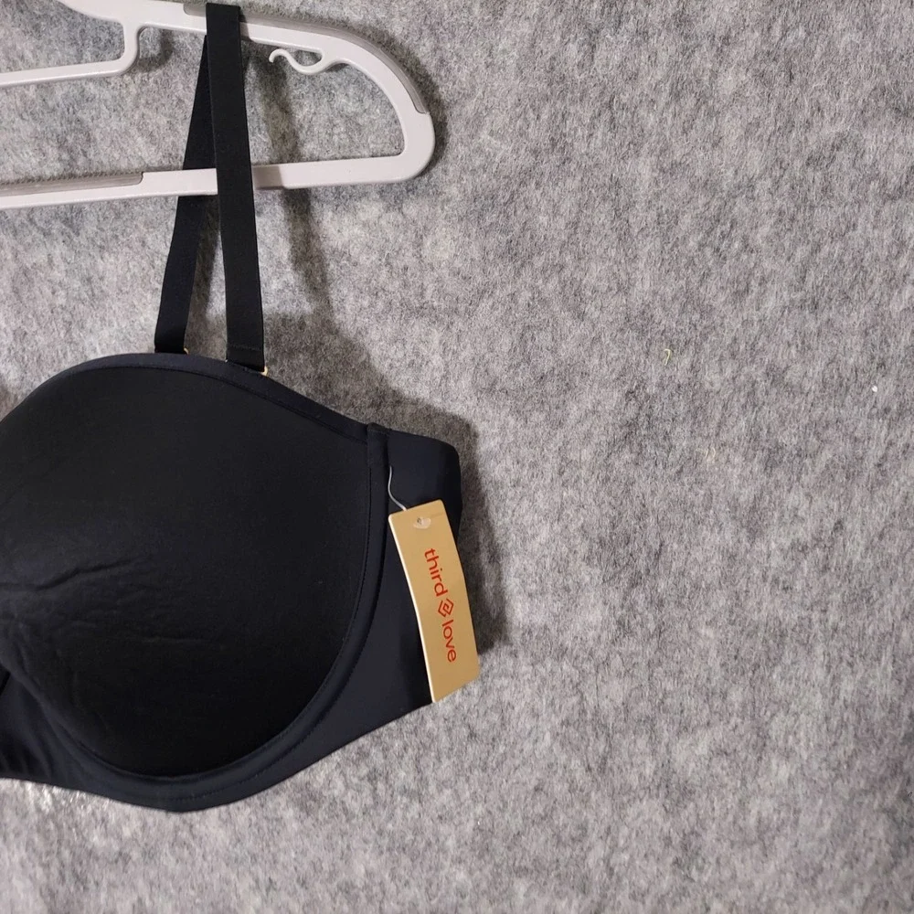 ThirdLove Bra Women 44B Black 24/7 Classic Strapless Multi-Way Underwire NWT